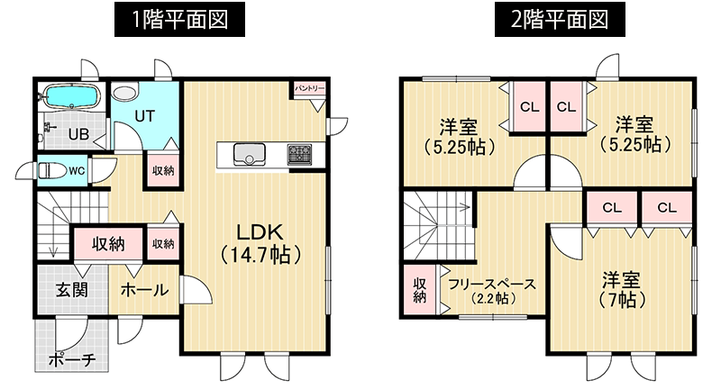 図：シンプルプライスプラン・CUBE(キューブ)　平面図